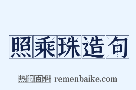 照乘珠造句是什么意思的图片